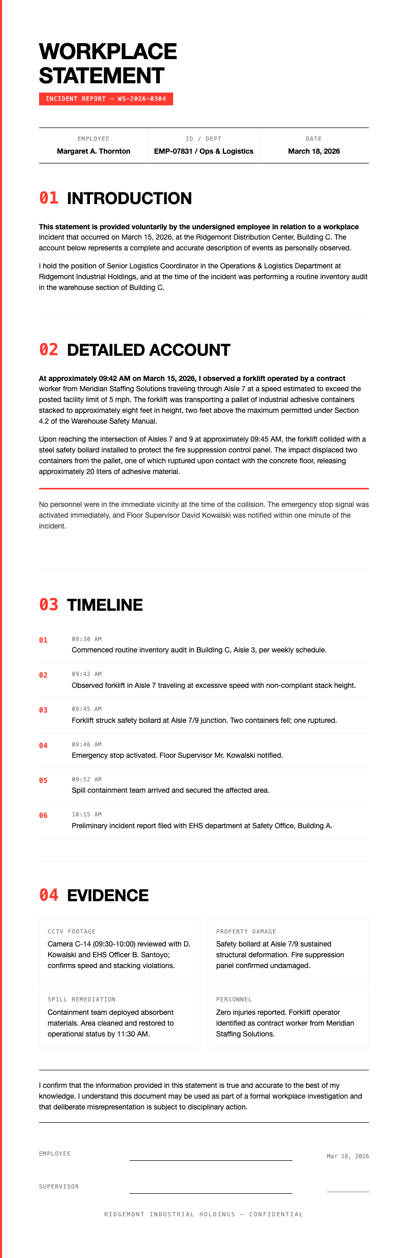 Modern minimal workplace statement